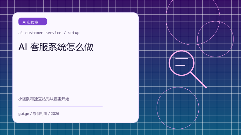 AI 客服系统怎么做：小团队和独立站先从哪里开始